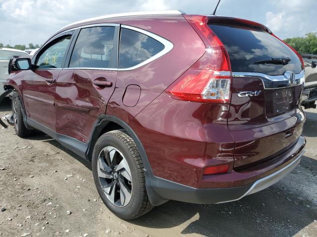 5J6RM4H93GL035687 - 2016 HONDA CR-V TOURI MAROON photo 3