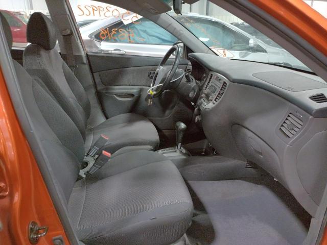 KNADE163966133773 - 2006 KIA RIO 5 ORANGE photo 5