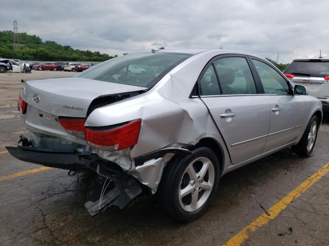 5NPEU46C28H307915 - 2008 HYUNDAI SONATA SE SILVER photo 4