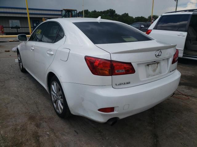 JTHCK262682025172 - 2008 LEXUS IS 250 WHITE photo 3