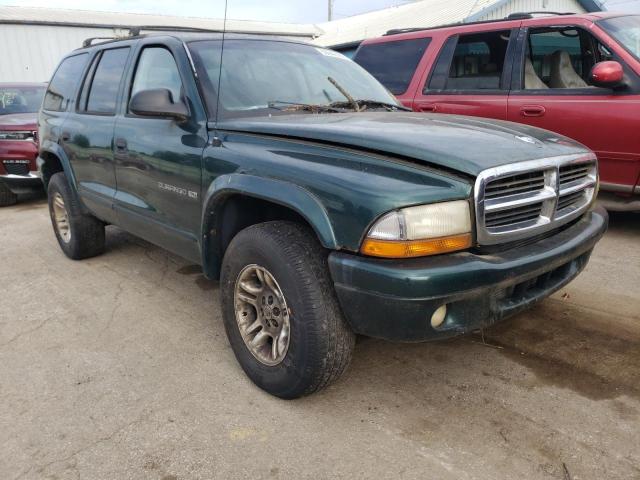 1B4HS28N71F558125 - 2001 DODGE DURANGO GREEN photo 1