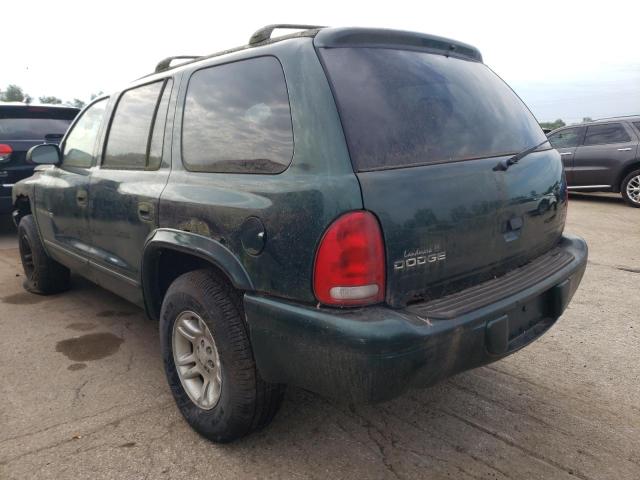 1B4HS28N71F558125 - 2001 DODGE DURANGO GREEN photo 3