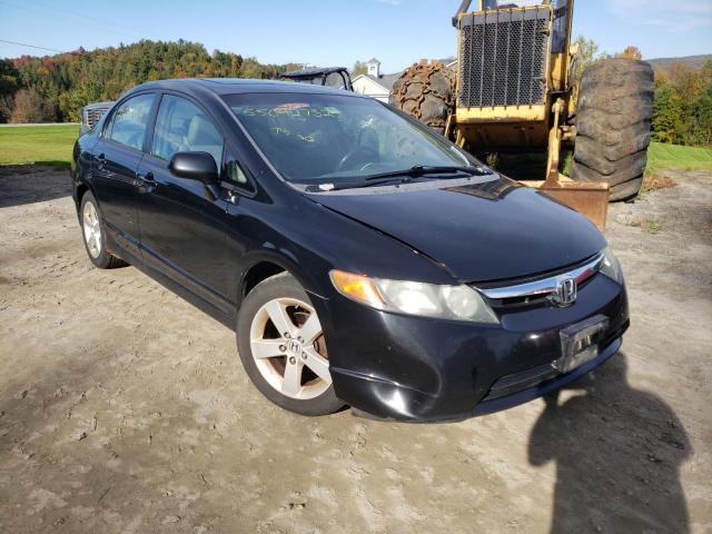 2HGFA16998H308053 - 2008 HONDA CIVIC EXL Czarny zdjęcie 1