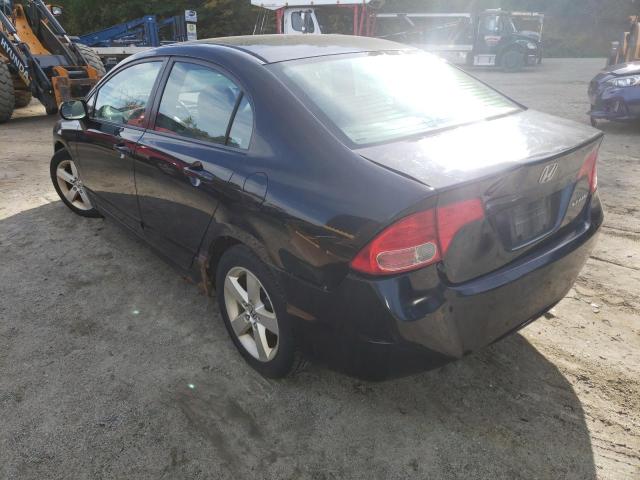 2HGFA16998H308053 - 2008 HONDA CIVIC EXL Czarny zdjęcie 3