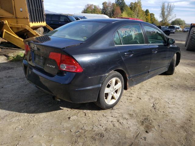 2HGFA16998H308053 - 2008 HONDA CIVIC EXL Czarny zdjęcie 4