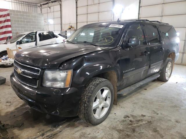 1GNSKJE31BR351842 - 2011 CHEVROLET SUBURBAN K BLACK photo 2