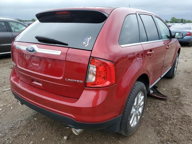 2FMDK3KC0DBC62315 - 2013 FORD EDGE LIMIT RED photo 4