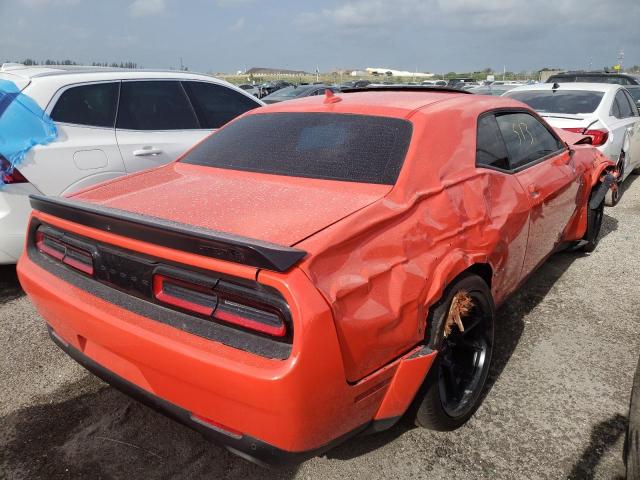 2C3CDZL92NH101435 - 2022 DODGE CHALLENGER ORANGE photo 4