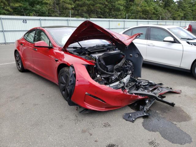 5YJSA1E50MF443238 - 2021 TESLA MODEL S Qırmızı foto 1