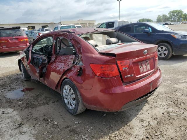 KNAFU4A27A5104749 - 2010 KIA FORTE EX RED photo 3