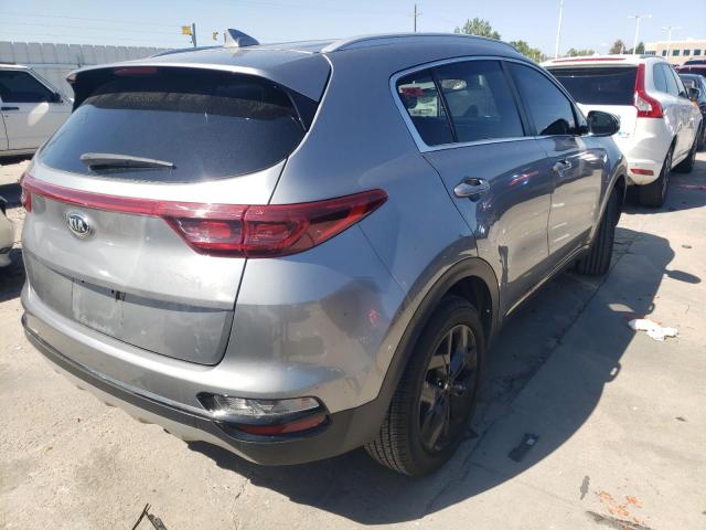 KNDP6CAC9L7807135 - 2020 KIA SPORTAGE S GRAY photo 4