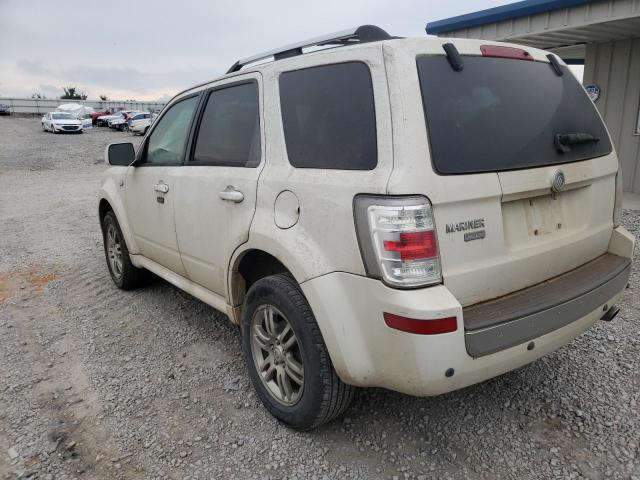 4M2CU87G29KJ01216 - 2009 MERCURY MARINER PR WHITE photo 3