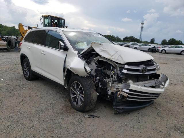 5TDKZRFH2KS557492 - 2019 TOYOTA HIGHLANDER WHITE photo 1