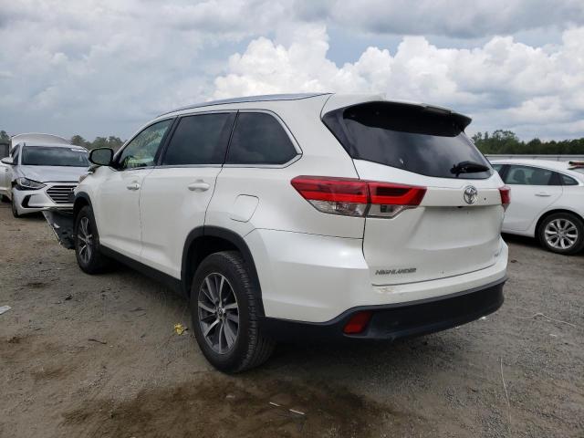 5TDKZRFH2KS557492 - 2019 TOYOTA HIGHLANDER WHITE photo 3