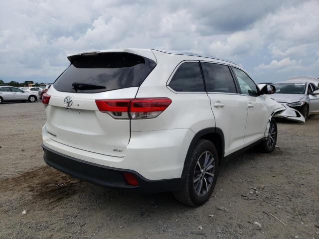 5TDKZRFH2KS557492 - 2019 TOYOTA HIGHLANDER WHITE photo 4