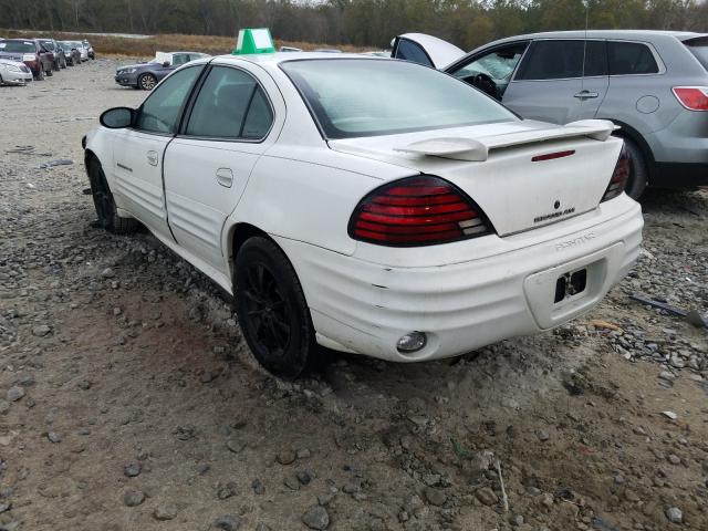 1G2NF52E42M528134 - 2002 PONTIAC GRAND AM S WHITE photo 3