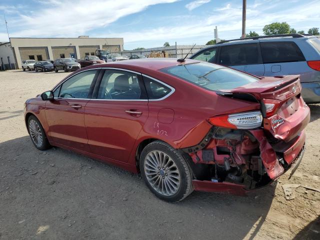 3FA6P0D91DR206051 - 2013 FORD FUSION TIT RED photo 3