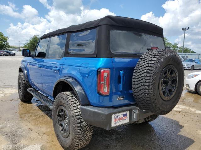 1FMEE5BP8NLA93267 - 2022 FORD BRONCO BAS BLUE photo 3