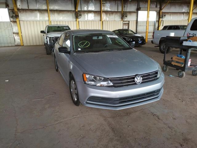 3VW2K7AJ1FM339971 - 2015 VOLKSWAGEN JETTA BASE ვერცხლისფერი ფოტო 1