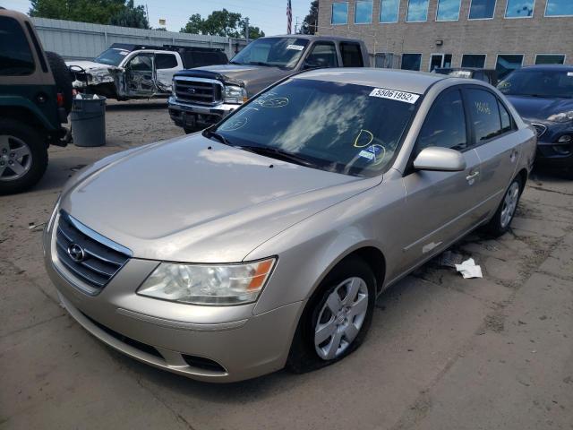 5NPET46CX9H498679 - 2009 HYUNDAI SONATA GLS GOLD photo 2