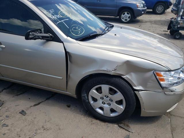 5NPET46CX9H498679 - 2009 HYUNDAI SONATA GLS GOLD photo 9