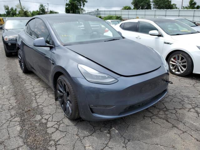 7SAYGDEFXNF417091 - 2022 TESLA MODEL Y فحمي صورة 1