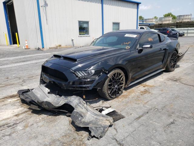 1FA6P8CF2F5425256 - 2015 FORD MUSTANG GT BLACK photo 2