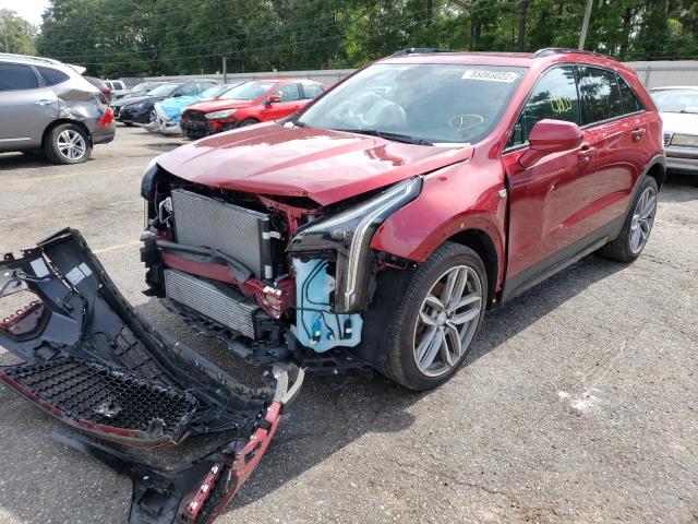 1GYFZER44KF100776 - 2019 CADILLAC XT4 SPORT RED photo 2