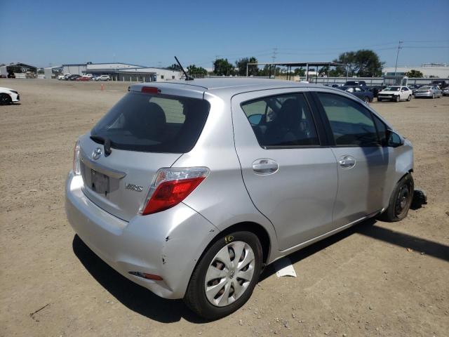 VNKKTUD30EA007132 - 2014 TOYOTA YARIS SILVER photo 4