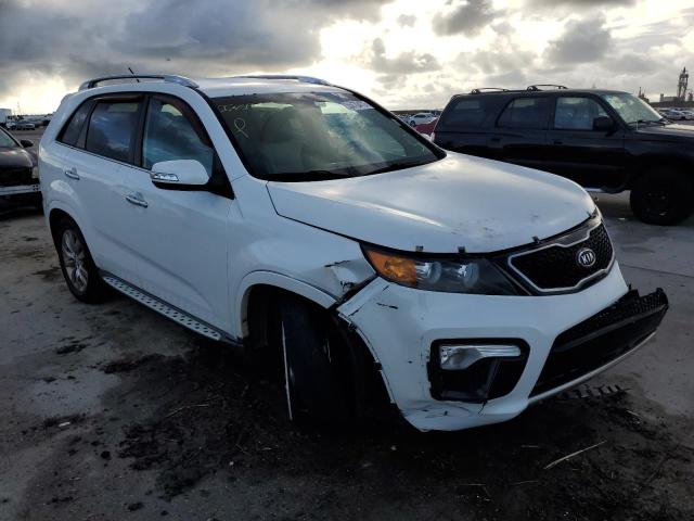 5XYKW4A28DG326420 - 2013 KIA SORENTO SX WHITE photo 1