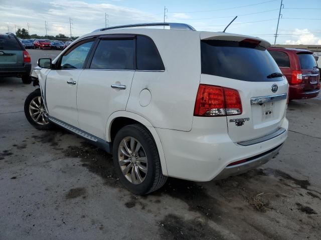 5XYKW4A28DG326420 - 2013 KIA SORENTO SX WHITE photo 3