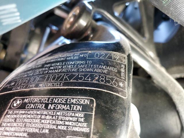 WB10F1107KZ542856 - 2019 BMW K1600 GT BLACK photo 10