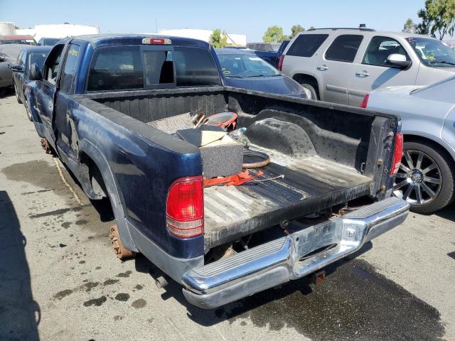 1B7GG42N82S584424 - 2002 DODGE DAKOTA SLT BLUE photo 3