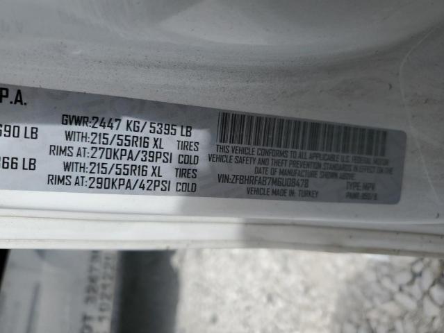 ZFBHRFAB7M6U08478 - 2021 RAM PROMASTER 白色 照片 10