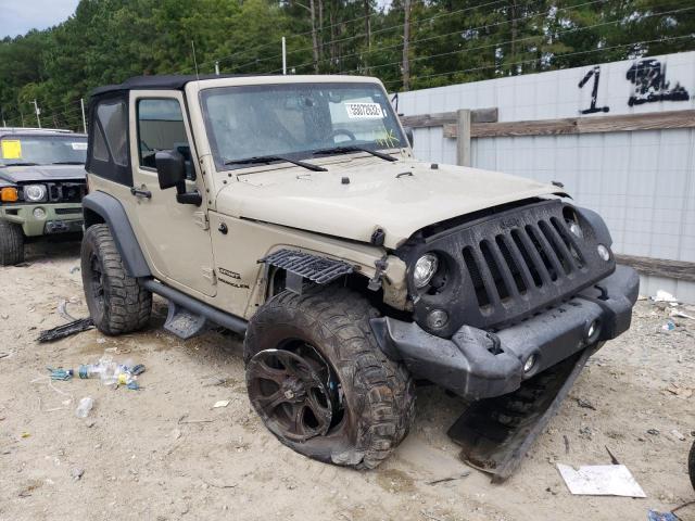 1C4AJWAG0HL568940 - 2017 JEEP WRANGLER S TAN photo 1