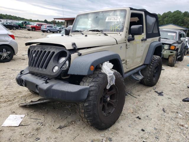1C4AJWAG0HL568940 - 2017 JEEP WRANGLER S TAN photo 2