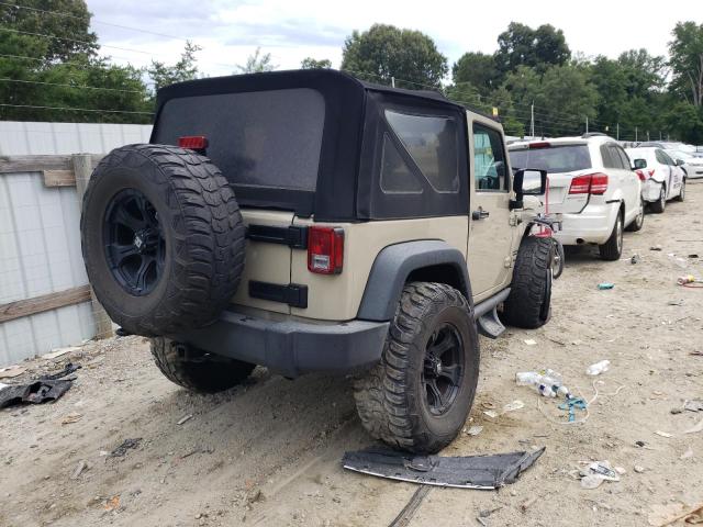 1C4AJWAG0HL568940 - 2017 JEEP WRANGLER S TAN photo 4