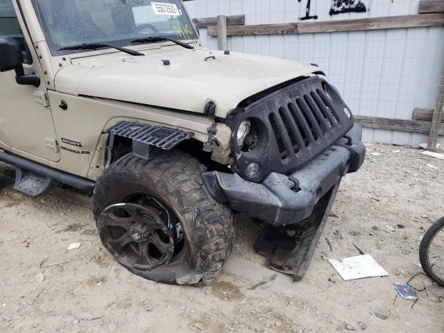 1C4AJWAG0HL568940 - 2017 JEEP WRANGLER S TAN photo 9