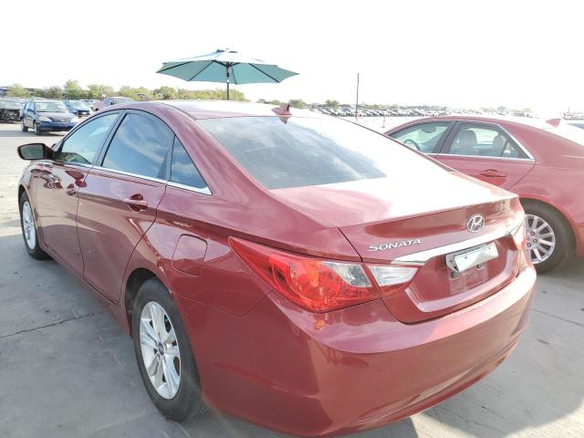 5NPEB4AC8DH553648 - 2013 HYUNDAI SONATA GLS BURGUNDY photo 3