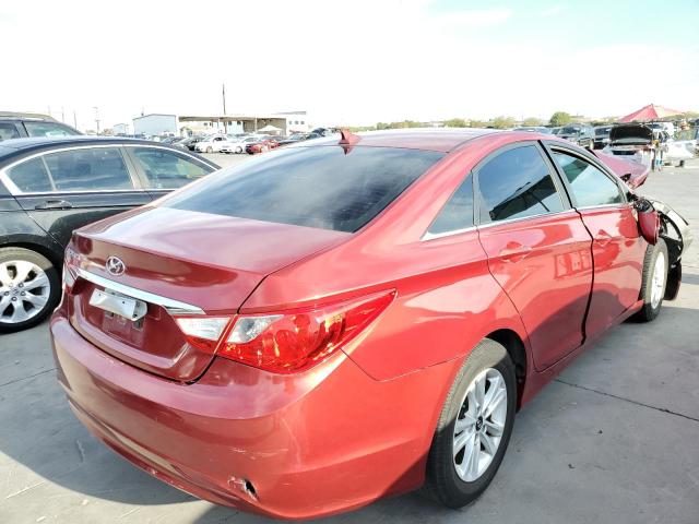 5NPEB4AC8DH553648 - 2013 HYUNDAI SONATA GLS BURGUNDY photo 4