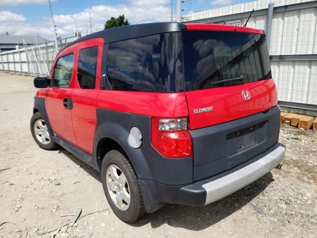 5J6YH17625L****** - 2005 HONDA ELEMENT EX RED photo 3