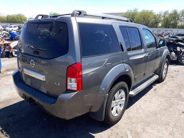 5N1AR18U95C701614 - 2005 NISSAN PATHFINDER GRAY photo 4