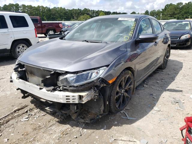 19XFC2F82KE050788 - 2019 HONDA CIVIC SPOR GRAY photo 2