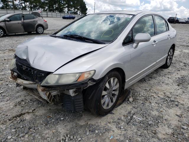 2HGFA16809H358851 - 2009 HONDA CIVIC EX SILVER photo 2