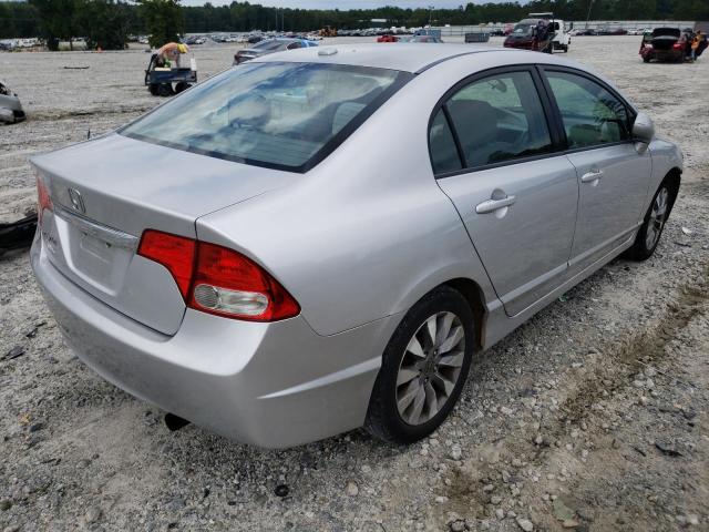 2HGFA16809H358851 - 2009 HONDA CIVIC EX SILVER photo 4