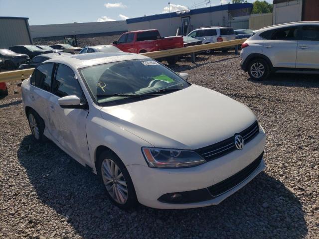 3VWLX7AJXCM470334 - 2012 VOLKSWAGEN JETTA SEL WHITE photo 1