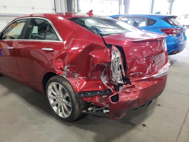 1G6AM5S35D0100228 - 2013 CADILLAC ATS PREMIU RED photo 9