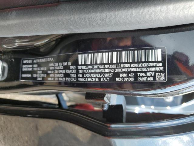 ZASPAKBN5L7C98127 - 2020 ALFA ROMEO STELVIO TI BLACK photo 10