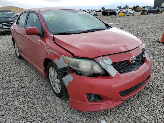 2T1BU4EE7AC483504 - 2010 TOYOTA CAROLLA RED photo 1