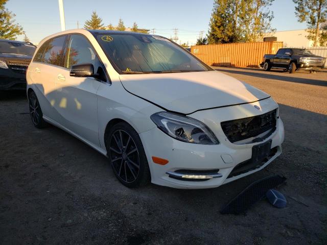 WDDMH4EB4EJ203038 - 2014 MERCEDES-BENZ B250 WHITE photo 1